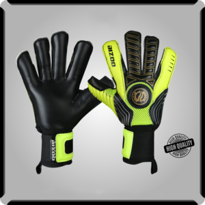 ถุงมือผู้รักษาประตูฟุตบอลพรีเมียม Oozie Sports รุ่น OEM แบรนด์ส่วนตัว ผลิตจากยางลาเท็กซ์เยอรมัน กันลื่น ระบายอากาศได้ดี สายรัดข้อมือปรับได้ เหมาะสำหรับทุกเพศ - Product Image 1