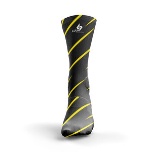 Men's Crew Socks Anti <b>Slip</b> Quick Dry Anti Bacterial Digital Printed Cuff Logo Spandex/<b>Nylon</b>/Cotton for Yoga & Outdoor Sports - Product Image 5