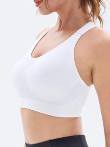 Soutien-gorge de sport pour femme de qualité supérieure, à maintien élevé, dernier style, en tissu Spandex/Polyester respirant, design exclusif - Product Image 4