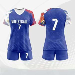 Uniforme de Voleibol Sublimado Personalizado al por Mayor, Conjunto Deportivo de Poliéster para Hombre y Mujer con Impresión de Logotipo - Product Image 4