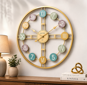 Designer Europe Style Printing <b>Wall</b> <b>Clock</b> Decorative Home Interior Accessory for Bedroom Living Room and Office - Product Image 1