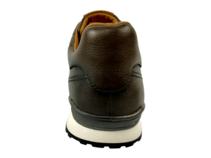 Chaussures de marche pour hommes en cuir véritable à lacets, respirantes, légères, anti-odeur, semelle extérieure en caoutchouc antidérapante, toutes saisons, décontractées - Product Image 3