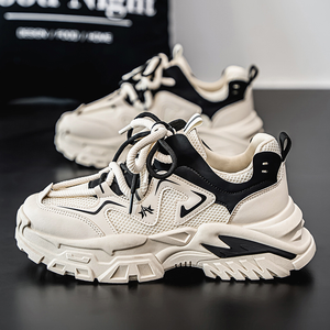 Zapatillas deportivas de suela gruesa con plataforma, estilo nuevo primavera 2026, versátiles para hombre, ideales para correr. - Product Image 3