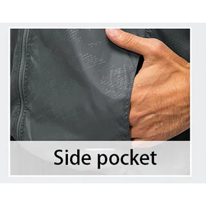 Hot Selling Lightweight Windproof Jacket Ripstop Gray Packable Rain Jacket Outdoor Activities Hiking Running Workout Windbreaker - Product Image 4