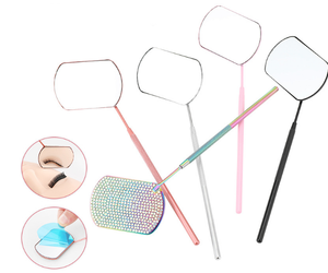 Handheld Eyelash <b>Mirror</b> Lash Extension Beauty Tool Compact Precision <b>Mirror</b> For Professional Lash Artists And Salons - Product Image 1