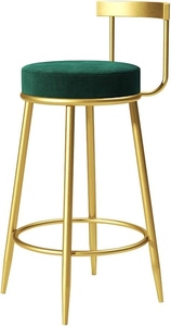 Nutech Decor Contemporary Velvet <b>bar</b> <b>Stool</b> Green Upholstered Seat Gold Metal Frame Modern <b>bar</b> Chair Luxury Seating <b>Adjustable</b> No - Product Image 4