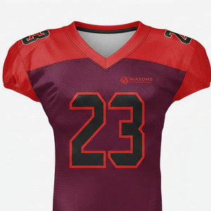 เสื้อฟุตบอลอเมริกันทีมแบบกำหนดเอง แขนสั้น น้ำหนักเบา ระบายอากาศได้ดี แห้งเร็ว ชุดฝึกซ้อมคุณภาพสูงสำหรับผู้ชาย ปี 2026 - Product Image 2