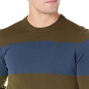 Suéter Casual de Punto a Rayas para Hombre, Cuello Redondo, Corte Regular, para Otoño, con Diseño de Contraste de Color, Sudadera Unisex de Último Diseño - Product Image 4