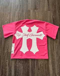 T-shirt surdimensionné en coton 100% Terry 350g de haute qualité avec logo personnalisé, séchage rapide, respirant pour hommes - Product Image 1