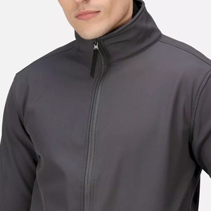 เสื้อแจ็คเก็ตซอฟต์เชลล์ผู้ชายสั่งทำพิเศษ คุณภาพสูง สำหรับใส่กลางแจ้ง ปิดซิป สวมใส่สบาย ทรงปกติ - Product Image 5