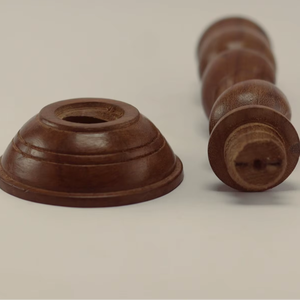 Support de bougie religieux en bois fait main en forme de diamant, écologique, pour Noël et utilisations multiples - Création antique AC067 - Product Image 3