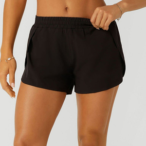 Shorts de sport taille haute pour femme, grande taille, coupe classique, pour yoga et fitness, séchage rapide, écologiques, pour l'été - Product Image 1