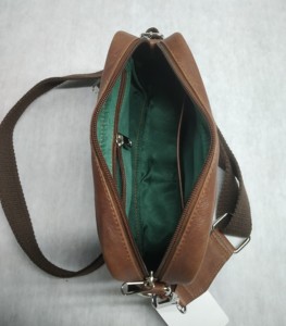 Recycled Organic Weaved Canvas Leather Single Shoulder Messenger Toiletry Bags DOPP Accessory Vintage Factory Bulk Orders Rivet - Product Image 5