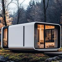 Maison de bureau modulaire Apple Cabin pour espace de travail, studio, installation rapide, structure en acier, maison préfabriquée mobile
