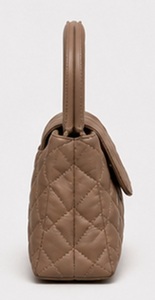 Sac de bowling matelassé en cuir de qualité supérieure Gravs pour femme, élégant sac à main d'hiver bohème avec poignée supérieure, sac de luxe tendance orné de diamants OEM ODM - Product Image 2