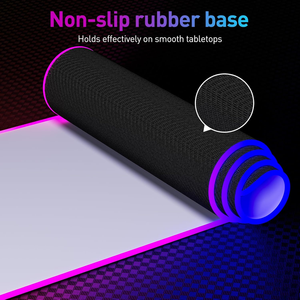 Tappetino per Mouse da Gaming RGB Grande di Alta Qualità in Microfibra con Retro in Gomma Naturale e Logo Personalizzato a Trasferimento Termico Anime - Product Image 2