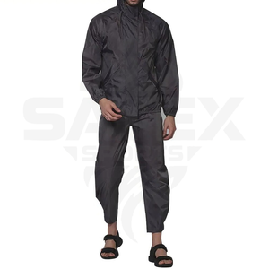 Custom Men Sets Two Piece Windbreaker Trouser and Jacket Hoodie Tracksuit Reflective <b>Zip</b> <b>up</b> Nylon Two Piece Windbreaker Set - Product Image 5