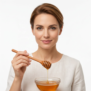 Handmade Modern Luxury Wooden Honey Dipper Spoon Long Handle Customizable Capacity Thickness <b>for</b> Honey <b>Jar</b> Serving Coffee - Product Image 1