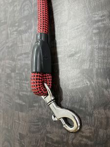 Red Black Braided Nylon <b>Dog</b> Leash Durable Slip Lead for Medium <b>Large</b> <b>Dogs</b> Simple Style - Product Image 1