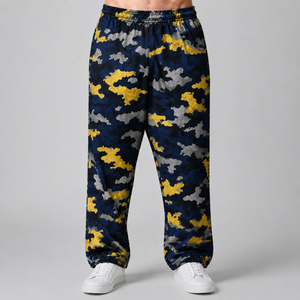 IOTA SPORTS Top Quality Sports <b>Summer</b> Mesh Sweatpants for Men 100% Polyester Camouflage Sweatpants Trousers Manufacture - Product Image 1