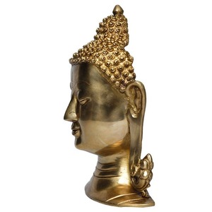 Indian Supplier Handcrafted <b>Buddha</b> <b>Head</b> Sculpture for Meditation Hall or Office Desk & Home Temple Available at Good Price - Product Image 2