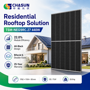 Paneles Solares <span class=keywords><strong>Trina</strong></span> Vertex N-Type de <span class=keywords><strong>415</strong></span>-440W, Totalmente Negros, de Primera Calidad, Módulo Fotovoltaico de Alta Eficiencia, Garantía de 25 Años, Stock en la UE para el Hogar - Product Image 2