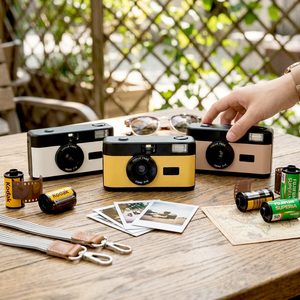 Cámara de Fotos de 35 mm de Marca Personalizada OEM, Enfoque Fijo, Regalo Promocional, Cuerpo de Plástico, Diseño de un Solo Uso, Color Amarillo y Negro - Product Image 6