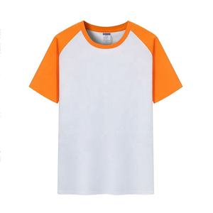 Hot T-<b>shirt</b> Custom logo Cotton Shoulder <b>Patchwork</b> Round Neck Vintage Model Parent-child Clothing Short Sleeve T <b>shirts</b> - Product Image 5
