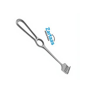 Rétracteurs chirurgicaux VOLKMANN en acier inoxydable de haute qualité, 6 dents, 21,5 cm, fabricant et exportateur d'instruments chirurgicaux. - Product Image 6