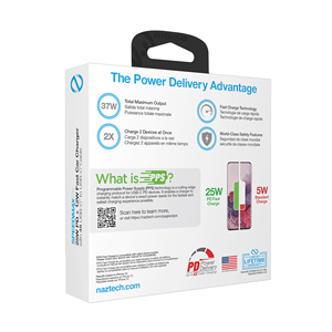 Caricabatterie per Auto N420 PD25W+2.4A con Cavo da C a MFI da 4 Piedi - Product Image 2