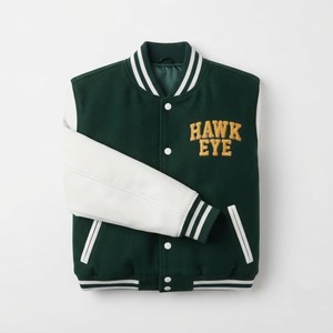 Chaqueta Varsity de Lana Oversize para Hombre Hawk Eye Sports, Estilo Urbano, Invierno, con Botones, Tallas Grandes, Secado Rápido, Relleno de Algodón H-220 - Product Image 3