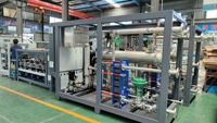 Chauffe-plaque Bobai en acier inoxydable avec réservoir d'eau, unité d'échange de chaleur, pompe PLC pour machines plastiques, capacité de chauffage 65,5 kW