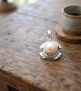 Colgante de Plata de Ley 925 con Perla de Agua Dulce, Chapado en Oro Rosa, Joyería de Lujo Hecha a Mano con Gema de Concha, Regalo para Fiestas y Eventos - Product Image 6