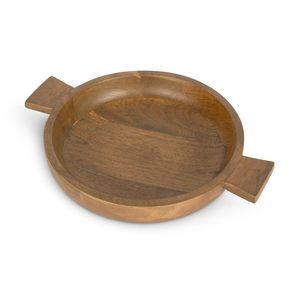 Bandeja de madera con doble asa y plato de servir con doble asa, diseño de alta calidad, decorativa, portátil, para catering, disponible. - Product Image 3