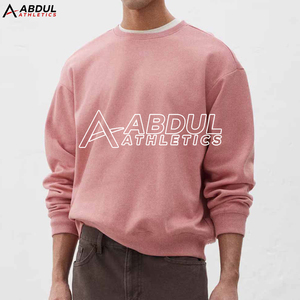 Sweat-shirt élégant pour homme en coton mélangé, coupe ajustée, idéal pour la salle de sport et les tenues quotidiennes. - Product Image 4