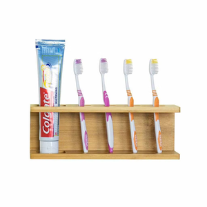 Wall Mounted Wooden <b>Toothpaste</b> and Toothbrush <b>Holder</b> in unique design and Best Style with high quality - Product Image 3