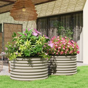 Fioriere e Vasi da Giardino Zincati per Decorazioni Esterne - Product Image 4