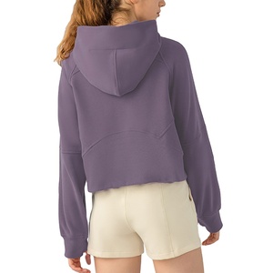 Compre sudaderas con capucha cálidas con media cremallera de ropa de mujer recién llegados de invierno con diseño personalizado para mujer 2025 - Product Image 3