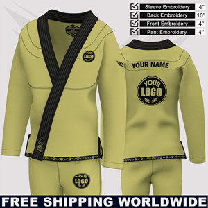 Kimono Profesional de Jiu-Jitsu Brasileño con Logotipo Personalizado, 100% Algodón, Tejido Perlado, Ligero, Uniforme de Entrenamiento de Artes Marciales - Product Image 6
