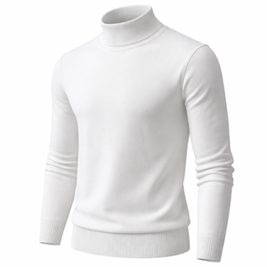 Wholesale Custom <b>Mock</b> <b>Neck</b> Turtleneck <b>Sweaters</b> for <b>Men</b> - OEM Manufacturer & Supplier - Product Image 3