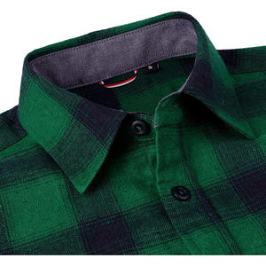 Camisa de vestir de invierno para hombre, de franela, de manga larga, de punto teñido, transpirable, talla grande, personalizada, OEM, ODM, MOQ bajo - Product Image 6