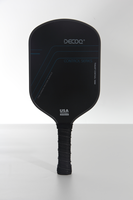 Raquette de pickleball en fibre de carbone T700, surface mate fine de 16 mm à friction élevée, pressée à froid, imprimée UV, pour entraînement en club, vente en gros DECOQ