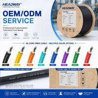 Kabel Serat Optik Multimode OM4 48 Core Indoor dengan Jaket PVC untuk Kabel Inti Data Center