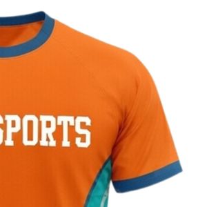 เสื้อเจอร์ซีย์เน็ตบอลแบบซับลิเมชั่นสีส้มเขียวขจีสำหรับทุกเพศ ผลิตจากโพลีเอสเตอร์น้ำหนักเบา เหมาะสำหรับกีฬาและการฝึกซ้อม ทีมแข่งขัน และการเล่นกีฬา - Product Image 5