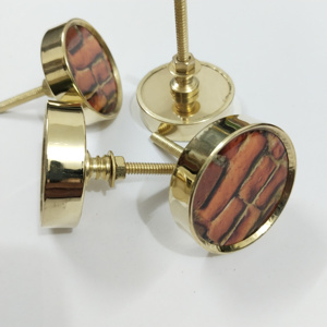 Antique Natural Grass Door <b>Knobs</b> Brass Framed Multi-Purpose Nordic Cabinets Wardrobe/Dresser <b>Knobs</b> <b>Adjustable</b> Features Drawers - Product Image 2