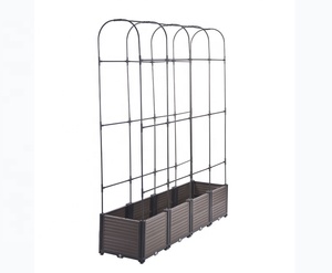 Plant Climbing <b>Trellis</b> for Metal Elevated Garden Bed Arch Climbing Pergolas - Product Image 2