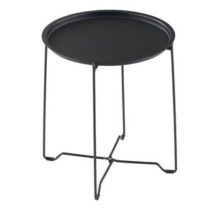 Ensemble bistrot pliant 3 pièces en acier pour extérieur, résistant aux intempéries, mobilier de patio en fer noir - Product Image 5