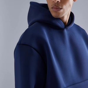 NOUVEAU Sweat à capuche épais en molleton 320 g/m² avec couche d'air chaud, couleur unie, unisexe, en coton et polyester pour hommes - Product Image 6
