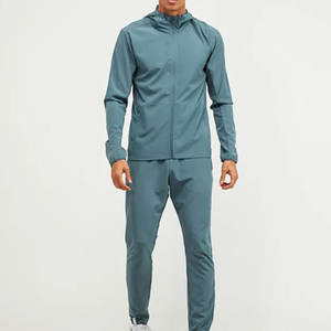 Ensemble coupe-vent respirant en nylon imprimé personnalisé de qualité supérieure pour hommes, vente en gros, ensembles courts, streetwear à fermeture éclair intégrale pour l'hiver - Product Image 1