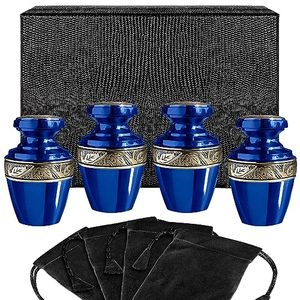 Royal Aluminum <b>Keepsake</b> Cremation Urn <b>Memorial</b> Tribute Holder Designed With Durable Secure Lid And Smooth Surface Finish - Product Image 6